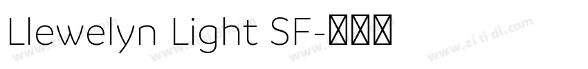 Llewelyn Light SF字体转换